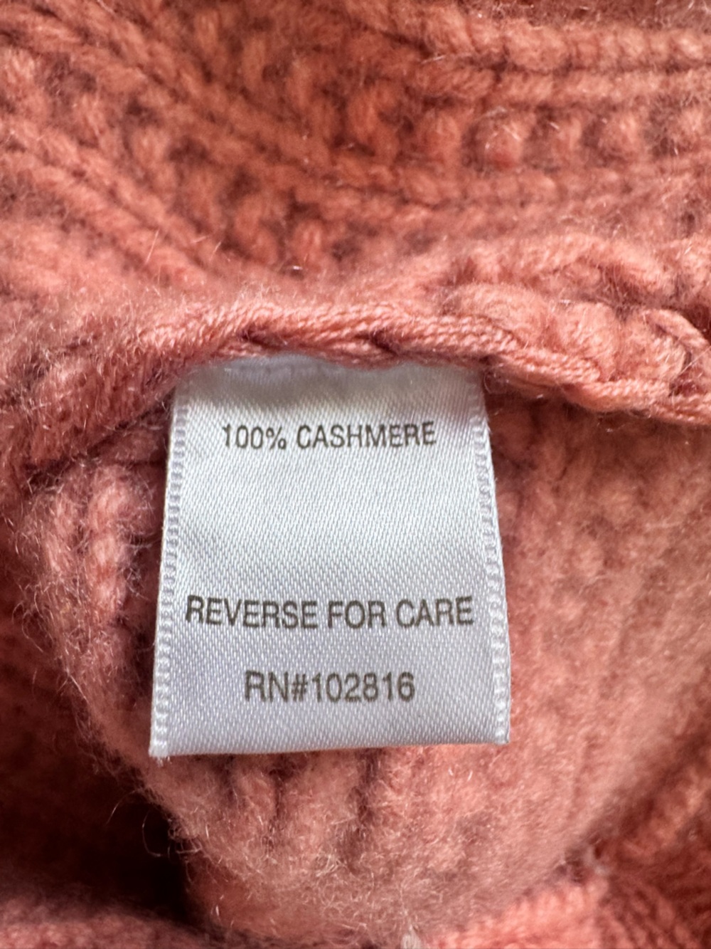 Garnet Hill Chunky Textured Cashmere Turtleneck Sweater Women’s size small - Picture 7 of 11